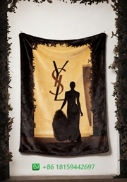 Yves Saint Laurent Throw Blankets